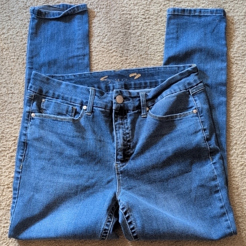 Seven7 Tummy Less High Rise Skinny Jeans Size 14